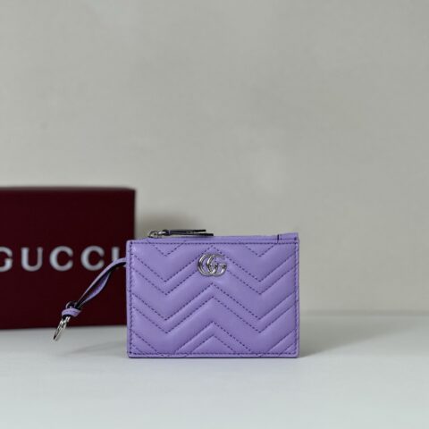 GUCCI 专柜品质，顶级原单货，实物实拍！款号837747浅紫羊皮