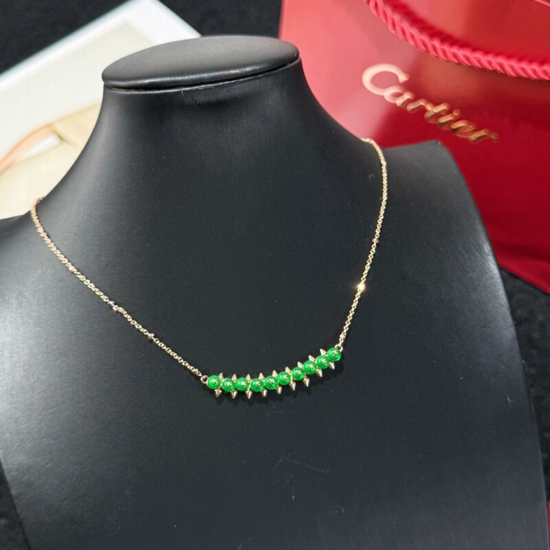 ❗️新品❗️  ☀️卡地亚clash de Cartier 子弹头绿玛瑙项链☀️