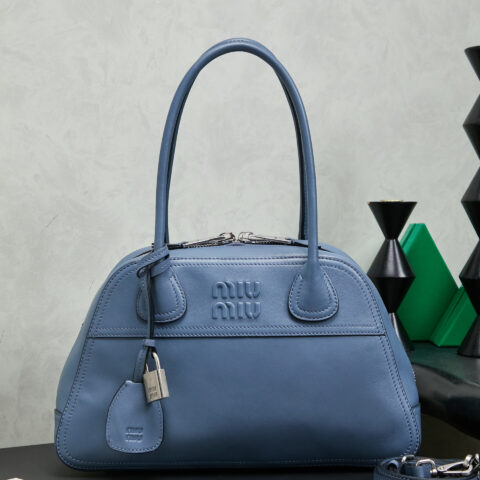 MIUMIU 新品爆款Vivant保龄球包 5BB199 蓝色