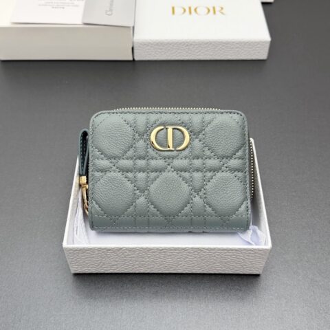 DIOR Cato Glycine钱包系列 型号:S5032 云雾蓝云朵/小牛皮
