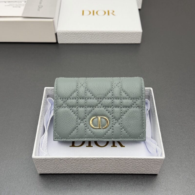 DIOR Cato Glycine钱包系列 型号:S5132 云雾蓝云朵/小牛皮