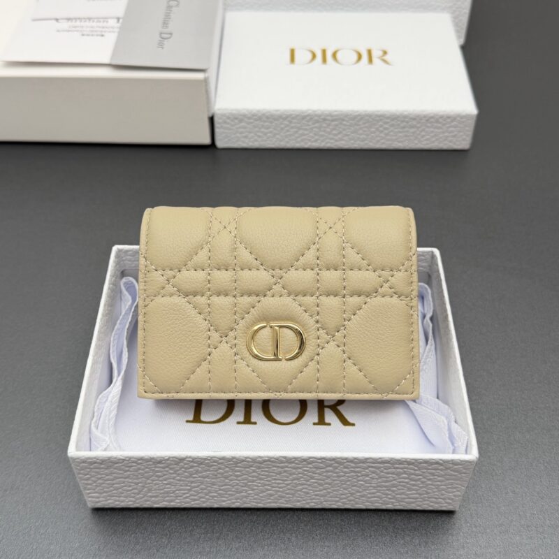 DIOR Cato Glycine钱包系列 型号:S5132 杏色云朵/小牛皮