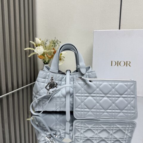DIOR TOUJOURS 手袋 型号：2822 新色冰川蓝色小号