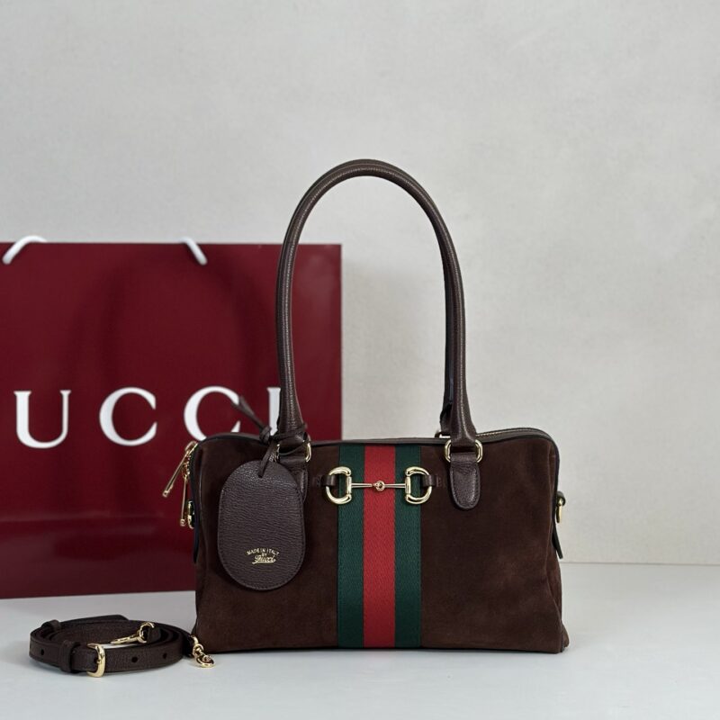 GUCCI 专柜品质，顶级原单货，实物实拍！款号866732深棕反绒
