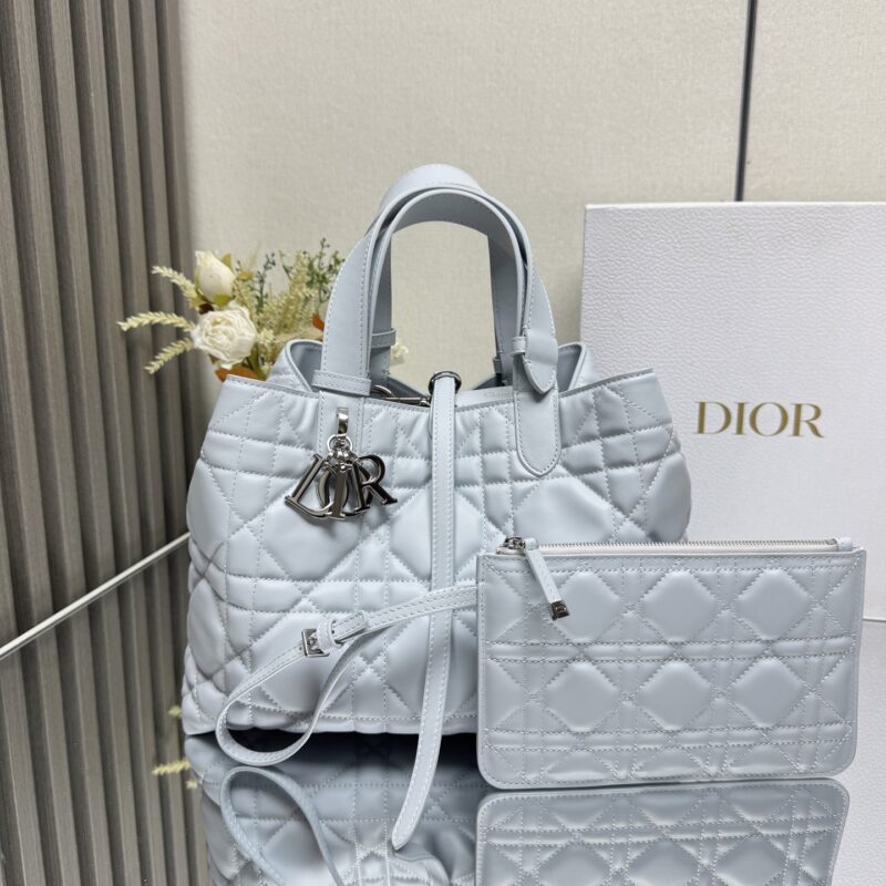 DIOR Toujours 手袋 型号:2821 冰川蓝中号