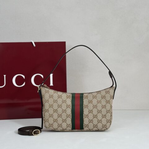 GUCCI 专柜品质，顶级原单货，实物实拍！型号863406杏布咖啡