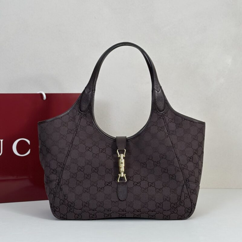 GUCCI 专柜品质，顶级原单货，实物实拍！款号866645深棕帆布