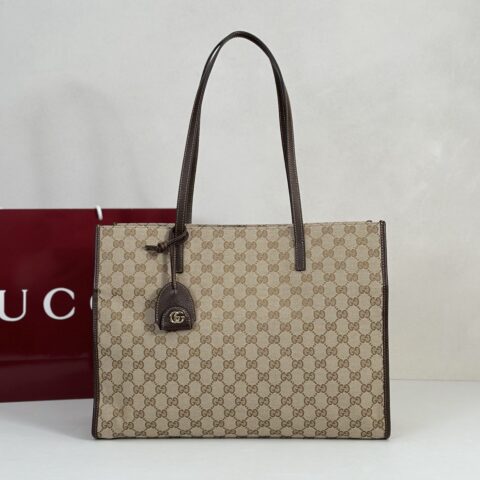 GUCCI 专柜品质，顶级原单货，实物实拍！款号875056浅杏布