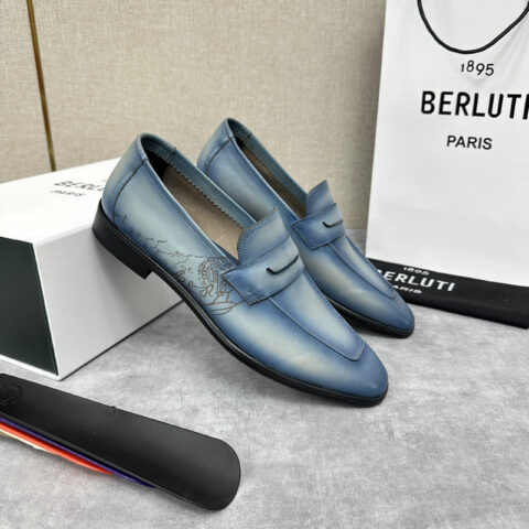 BERLUTI 初代Lorenzo单层小牛皮乐福鞋