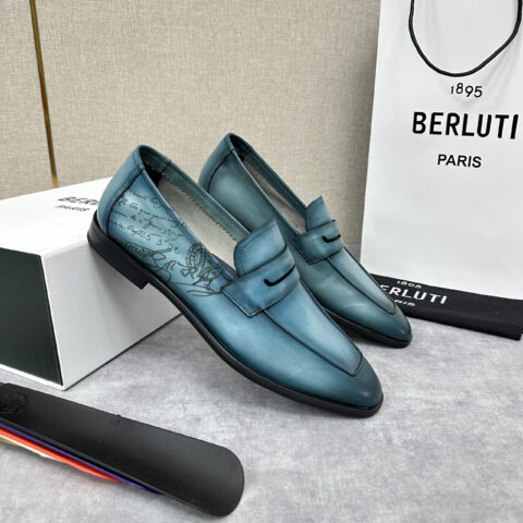 BERLUTI 初代Lorenzo单层小牛皮乐福鞋