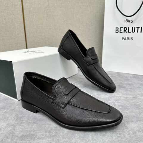 BERLUTI Lorenzo山羊皮🐐乐福鞋 深咖色
