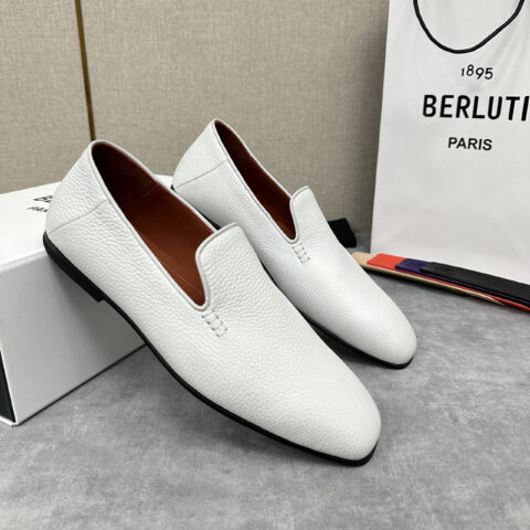 BERLUTI 顶级麂皮乐福鞋皮拖鞋