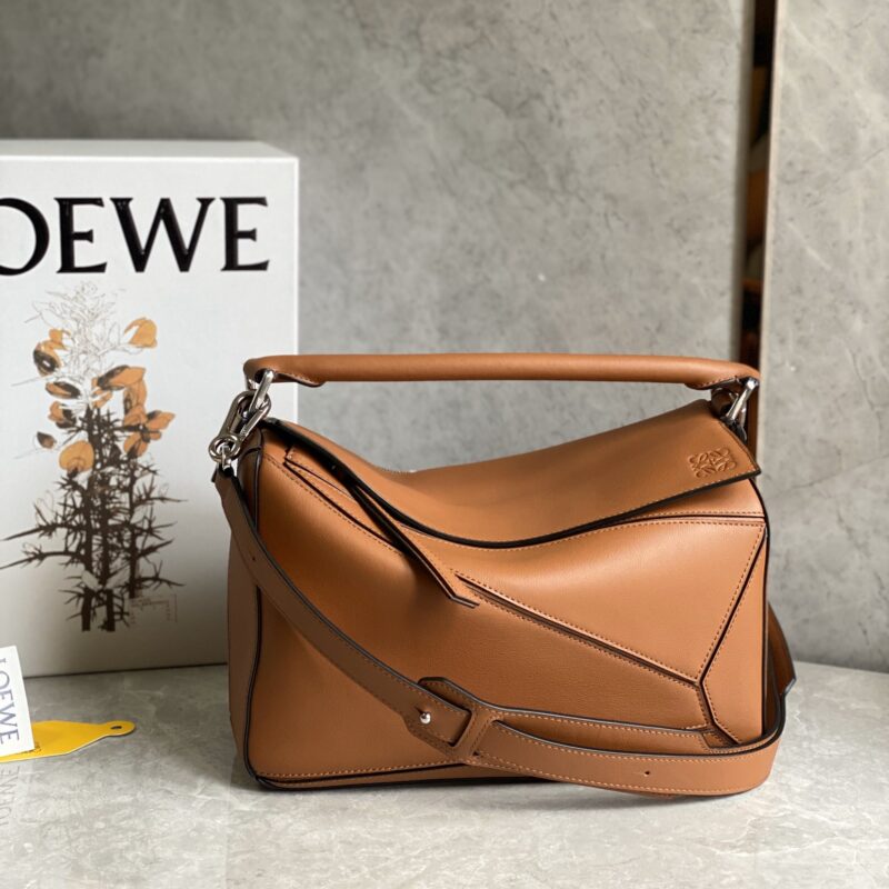 LOEWE puzzle本色压印 经典棕 0160