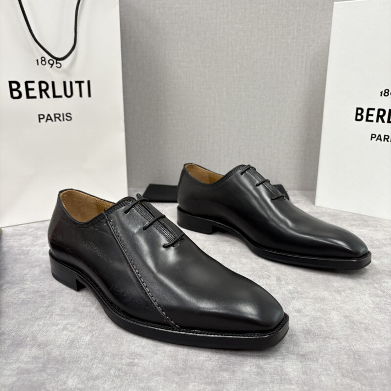 BERLUTI 新款男士手工擦色正装鞋皮鞋
