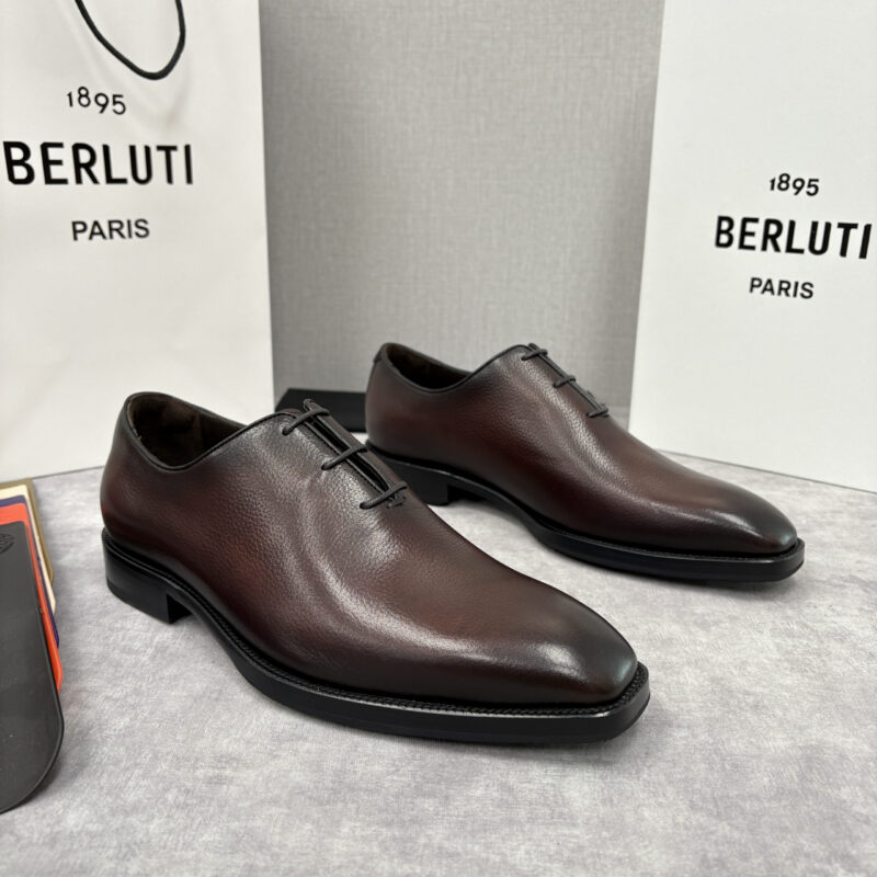 BERLUTI 新款男士手工擦色正装鞋皮鞋