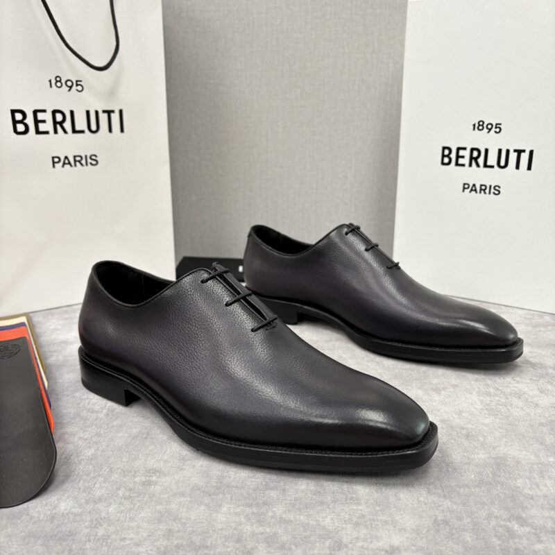 BERLUTI 新款男士手工擦色正装鞋皮鞋