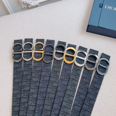 DIOR Oblique黑布/黑色牛皮