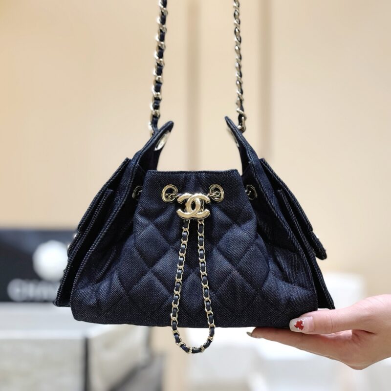 CHANEL “25bag迷你”深色牛仔登场👜AS5631