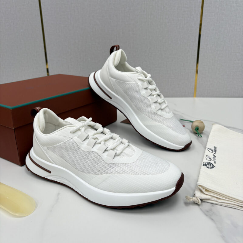 Loro Piana Week End Walk 男士网面牛皮拼接休闲运动鞋