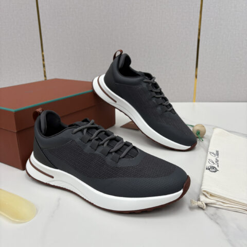 Loro Piana  Week End Walk 男士网面牛皮拼接休闲运动鞋