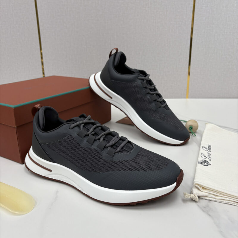 Loro Piana  Week End Walk 男士网面牛皮拼接休闲运动鞋