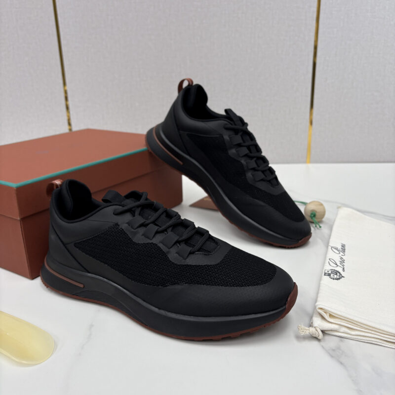Loro Piana Week End Walk 男士网面牛皮拼接休闲运动鞋