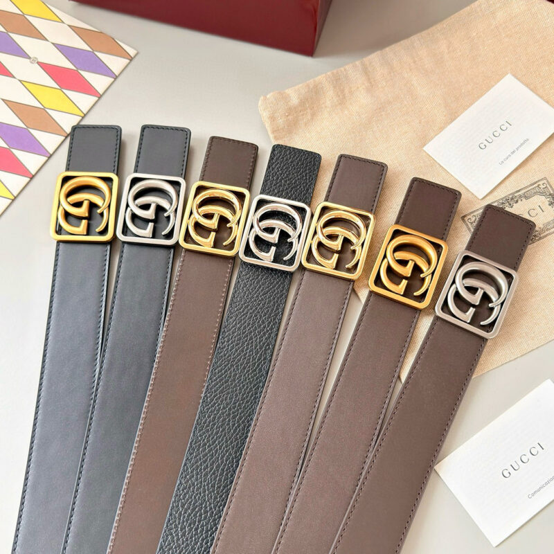 GUCCI 字母交织图案巧妙融入纹理和材质，
