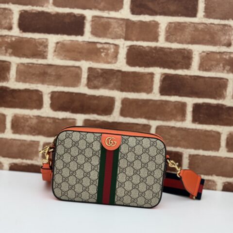 GUCCI 专柜品质，顶级原单货，实物实拍！款号699439啡胶/亮橙色