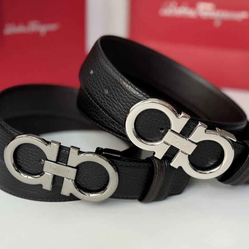 Ferragamo 菲拉格慕男士3.5cm精品原版金属夹扣