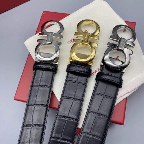 Ferragamo 菲拉格慕男士3.5cm精品金属扣