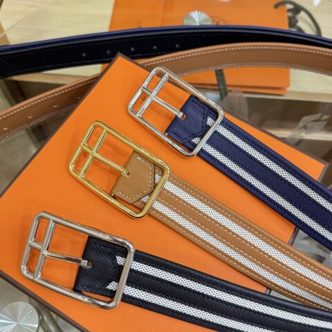 Hermes 爱马仕针扣款搭配亮光金色/钯扣