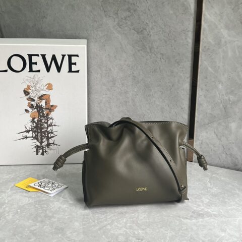 LOEWE 福袋Flamenco 0801卡其绿