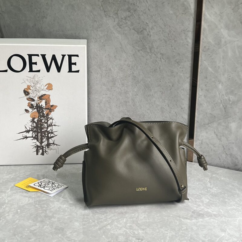 LOEWE 福袋Flamenco 0801卡其绿