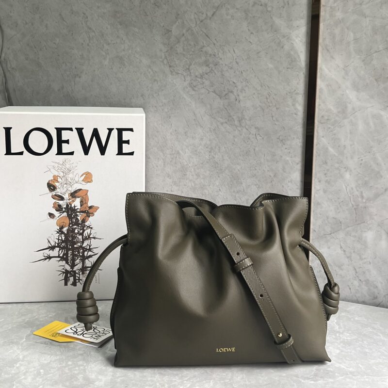 LOEWE 福袋Flamenco 0800 卡其绿