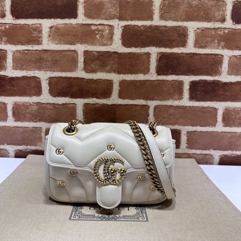 GUCCI 专柜品质，顶级原单货，实物实拍！446744米白小G