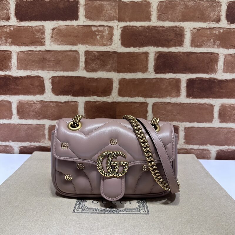 GUCCI 专柜品质，顶级原单货，实物实拍！446744裸粉小G