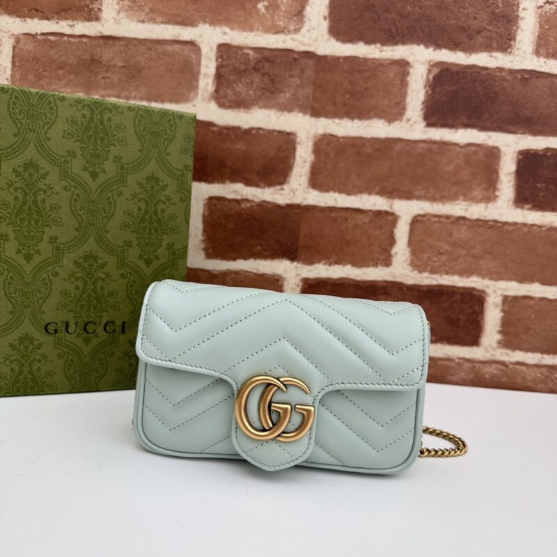 GUCCI 专柜品质，顶级原单货，实物实拍！476433淡浅绿