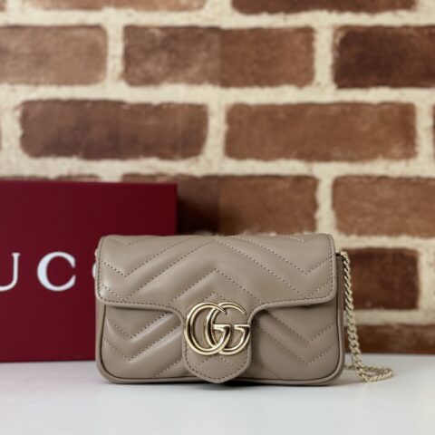 GUCCI 专柜品质，顶级原单货，实物实拍！476433灰褐色