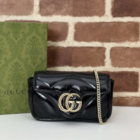 GUCCI 专柜品质，顶级原单货，实物实拍！476433克漆泡棉