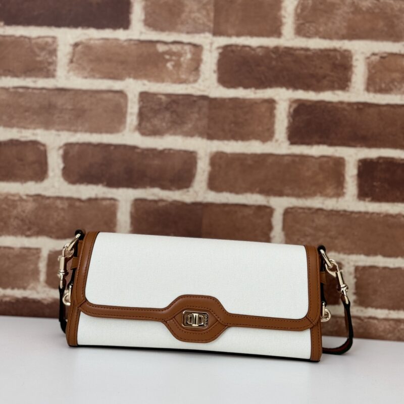 GUCCI 专柜品质，顶级原单货，实物实拍！786027帆布浅棕