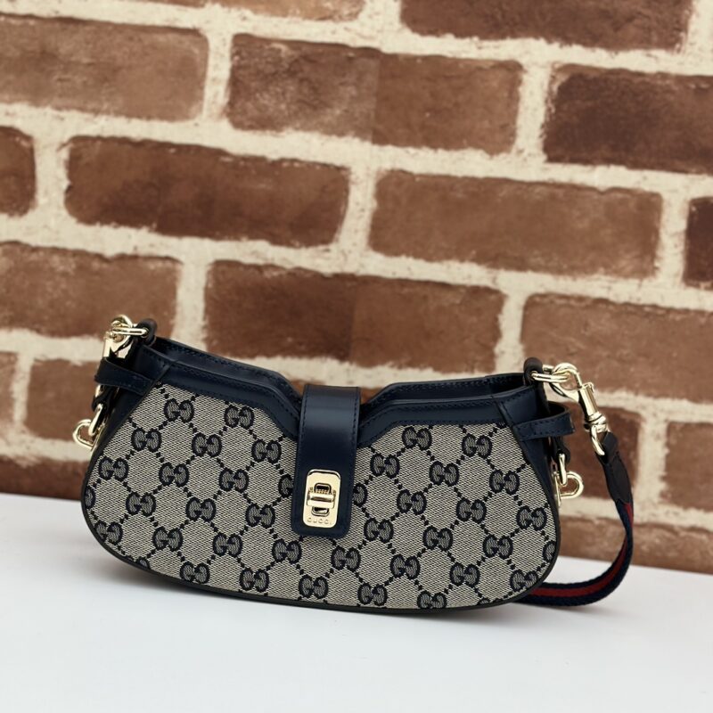 GUCCI 专柜品质，顶级原单货，实物实拍！786015蓝布/蓝皮