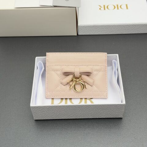 DIOR Lady Freesia卡夹系 型号:S2604 淡柔粉腾格纹/羊皮