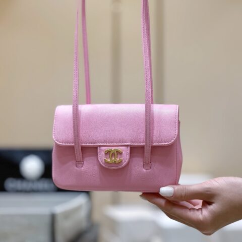 CHANEL 26P Preppy coco包王👜 AP5068 粉色