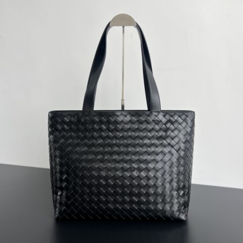 BV  编织拉链大号Tote 手袋 786666 黑色