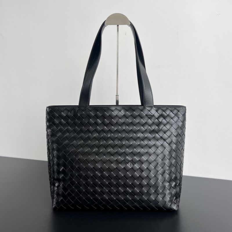 BV  编织拉链大号Tote 手袋 786666 黑色