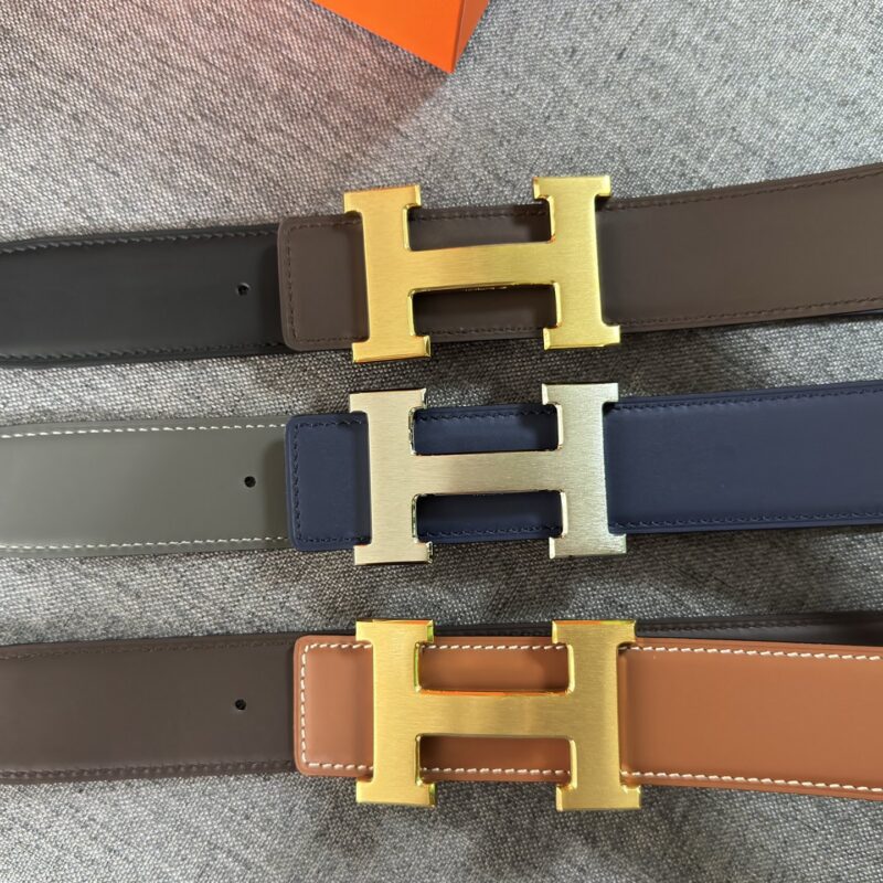 Hermes 男款3.8cm精致原版焊点金属扣