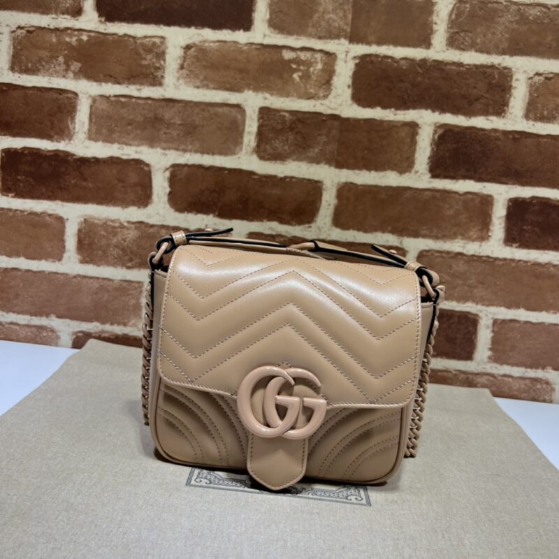 GUCCI 专柜品质，顶级原单货，实物实拍！款号739681玫瑰米色