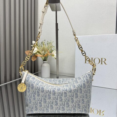 DIOR star❤Hobo 链条手袋 「蓝草色」型号：3202