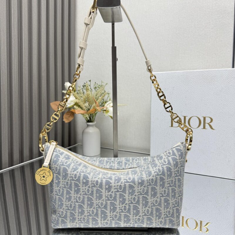 DIOR star❤Hobo 链条手袋 「蓝草色」型号：3202