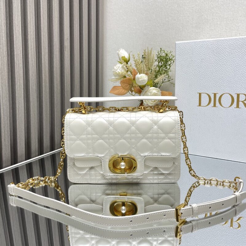 DIOR Jolie 珍珠手提包 型号:9271「白色」小号